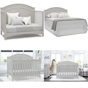 6-in-1 Convertible Crib - Moonstruck Grey
