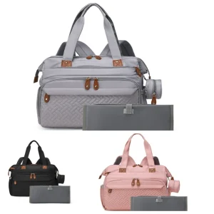 Portable Mommy Tote Bag with Dual Backpack Function